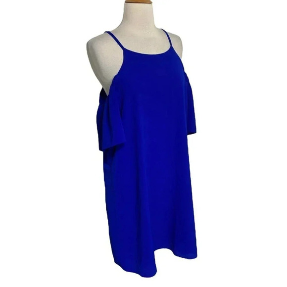 Charming Charlie L royal cold shoulder dress‎ - Picture 2 of 7